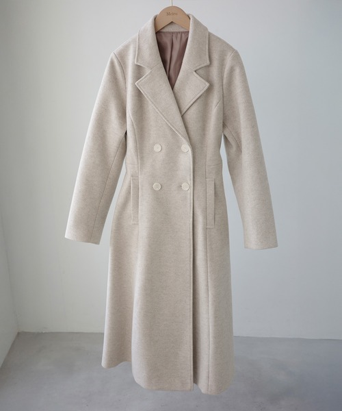 セール】ダブルボタンフレアロングチェスターコート（チェスターコート
