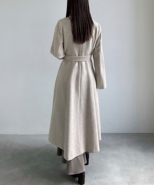 Meiru（メイル）の「ダブルボタンフレアロングチェスターコート