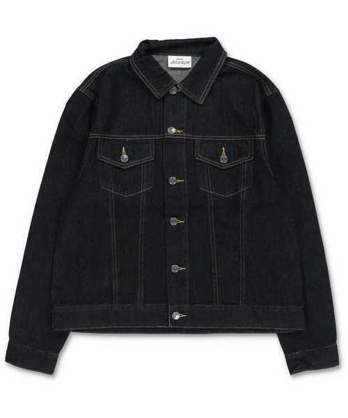 SPINNS（スピンズ）の「【セットアップ対応】短丈デニムジャケット/3rdタイプ/Gジャン/ユニセックス（デニムジャケット・メンズ・ブラック/ネイビー/ワンウォッシュ・ONESIZE）」の19枚目の写真