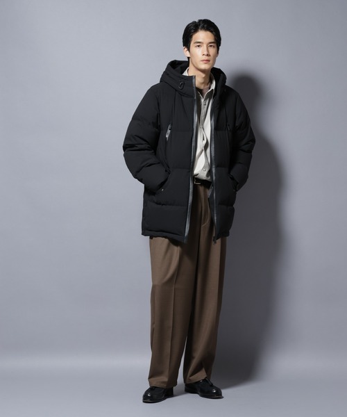 NANO universe(ナノユニバース)の「「大人のワイドパンツ」ドライギャバワイドイージースラックス(その他パンツ・メンズ・ブラック/ブラウン/チャコール・S/M/L)」の14枚目の写真