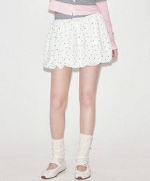 Fano Studios | ハートドット柄 バルーンシルエット ミニスカート FQ25B043【Fano Studios】【2025AW】(スカート)