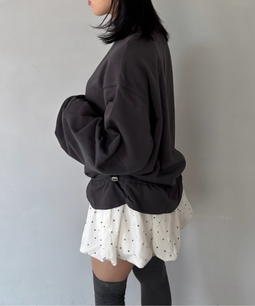 Fano Studios(ファノ ストゥディオズ)の「ハートドット柄 バルーンシルエット ミニスカート FQ25B043【Fano Studios】【2025AW】(スカート・レディース・ホワイト・L/M/S)」の13枚目の写真