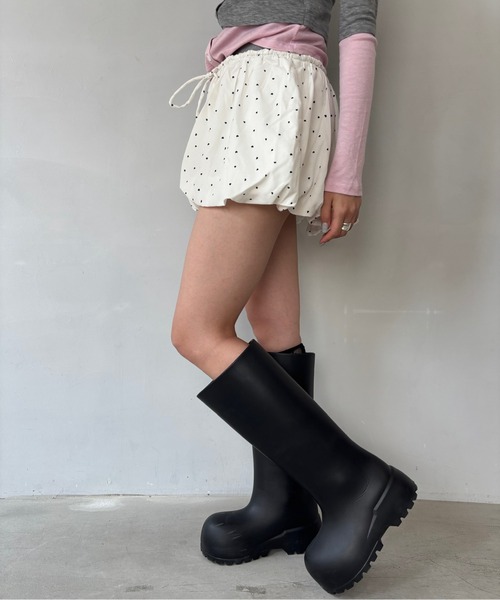 Fano Studios(ファノ ストゥディオズ)の「ハートドット柄 バルーンシルエット ミニスカート FQ25B043【Fano Studios】【2025AW】(スカート・レディース・ホワイト・L/M/S)」の22枚目の写真