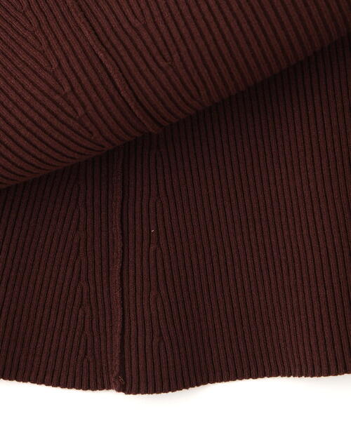 NATURAL BEAUTY BASIC（ナチュラルビューティーベーシック）の「◇バイカラーニットカーデ＆スカート（ワンピース・レディース・ベージュ系その他/グレー系その他/ブラウン系その他・MEDIUM/P/S）」の7枚目の写真