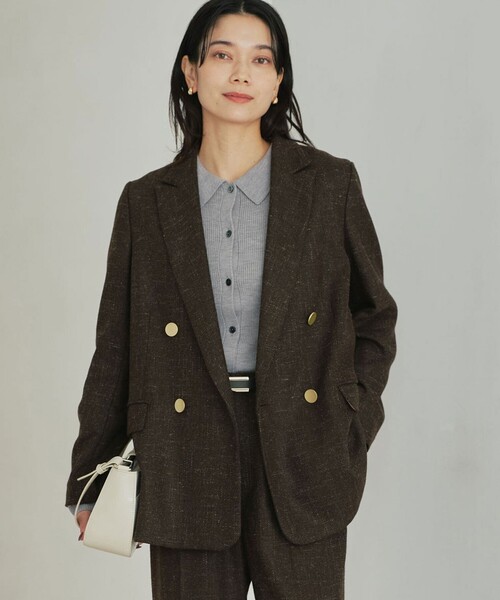 セール】［size SHORTあり］スラブ ダブル ジャケット（テーラード