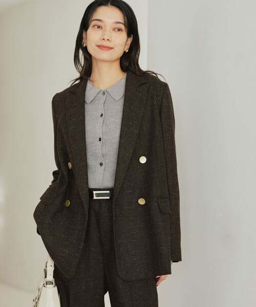 セール】［size SHORTあり］スラブ ダブル ジャケット（テーラード