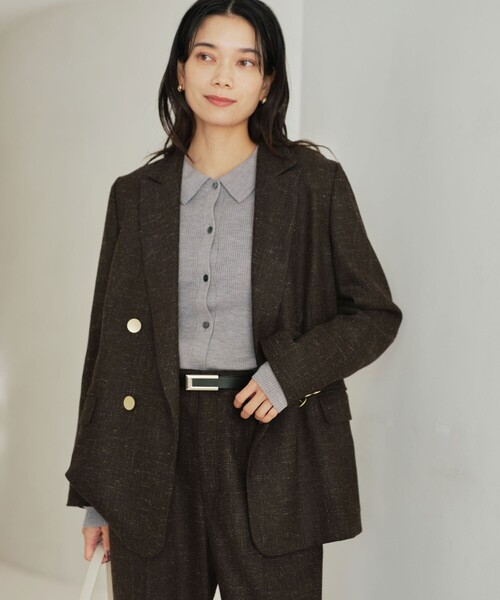 セール】［size SHORTあり］スラブ ダブル ジャケット（テーラード