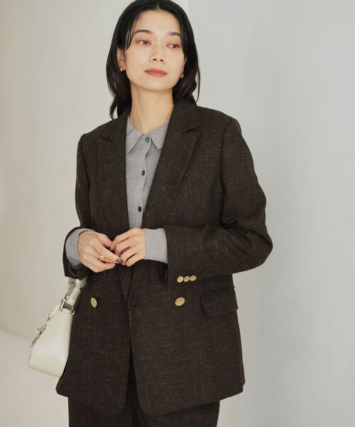 セール】［size SHORTあり］スラブ ダブル ジャケット（テーラード