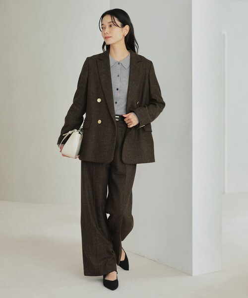 セール】［size SHORTあり］スラブ ダブル ジャケット（テーラード