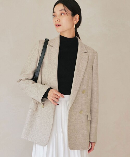 グリーンレーベルリラクシング⭐︎スラブダブルジャケット size SHORTあり］スラブ ダブル ジャケット（テーラードジャケット