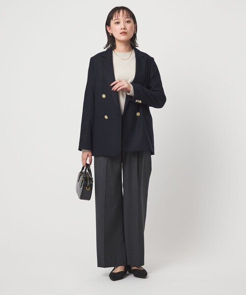 size SHORTあり］スラブ ダブル ジャケット（テーラードジャケット