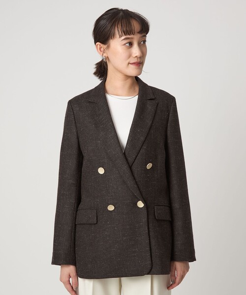 size SHORTあり］スラブ ダブル ジャケット（テーラードジャケット