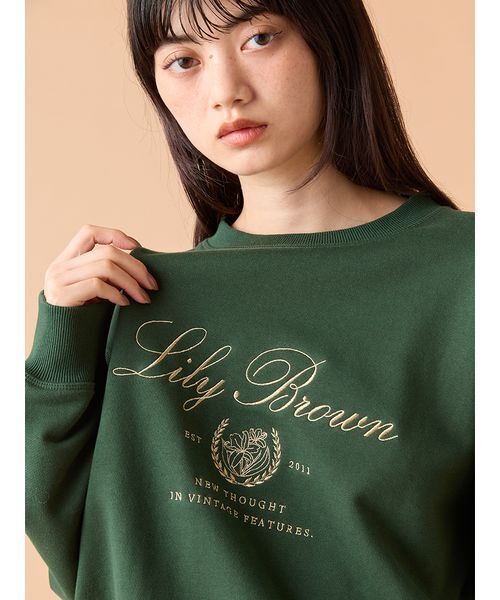 LILY BROWN（リリーブラウン）の「カレッジロゴスウェット（スウェット