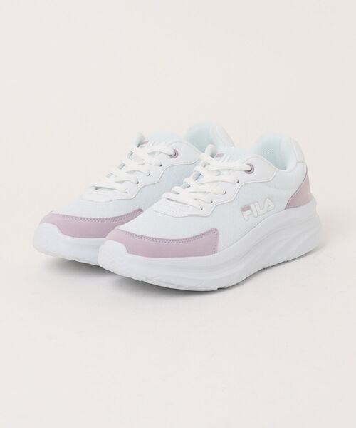 FILA(フィラ)の「【FILA】Gioia2(スニーカー・レディース・ホワイト×パープル・22.5cm/23.0cm/23.5cm/24.0cm/24.5cm/25.0cm)」の1枚目の写真