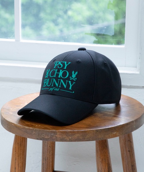 Psycho Bunny（サイコバニー）の「[GOLF]モダングラフィック キャップ（キャップ・メンズ・ブラック/ホワイト・FREE）」の2枚目の写真