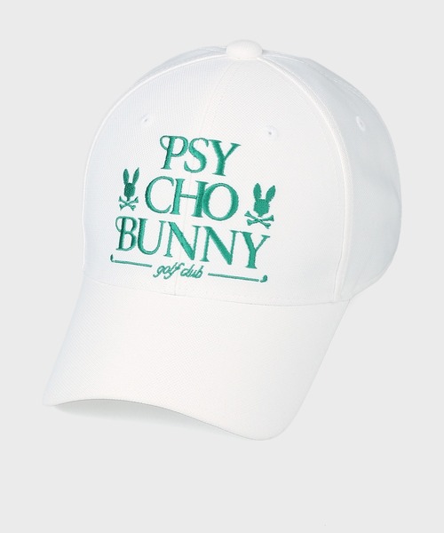 Psycho Bunny（サイコバニー）の「[GOLF]モダングラフィック キャップ（キャップ・メンズ・ブラック/ホワイト・FREE）」の4枚目の写真