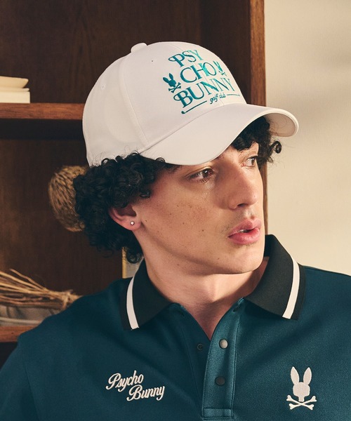 Psycho Bunny（サイコバニー）の「[GOLF]モダングラフィック キャップ（キャップ・メンズ・ブラック/ホワイト・FREE）」の3枚目の写真
