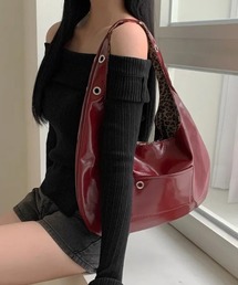 gossip!ロサンゼルス | レオパード ショルダーバッグ /500mlペットボトル収納可能 Y2K(ショルダーバッグ)