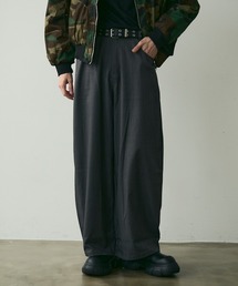 No-Center-Pleat Wide Slacks / ノンセンタープレスワイドスラックス