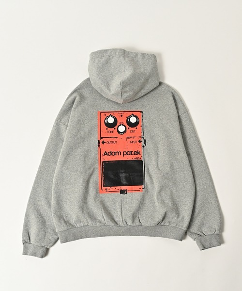 ADAM PATEK(アダムパテック)の「【ADAMPATEK/アダムパテック】distortion pullover hoodie ロゴパーカー(パーカー・レディース・ブラック/グレー・2/1)」の8枚目の写真