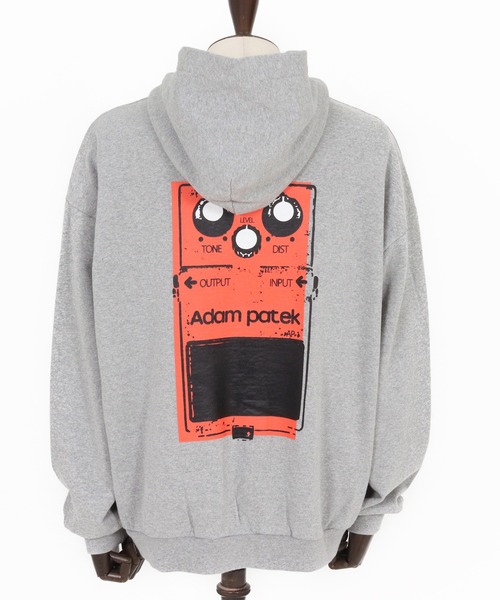 ADAM PATEK(アダムパテック)の「【ADAMPATEK/アダムパテック】distortion pullover hoodie ロゴパーカー(パーカー・レディース・ブラック/グレー・2/1)」の10枚目の写真