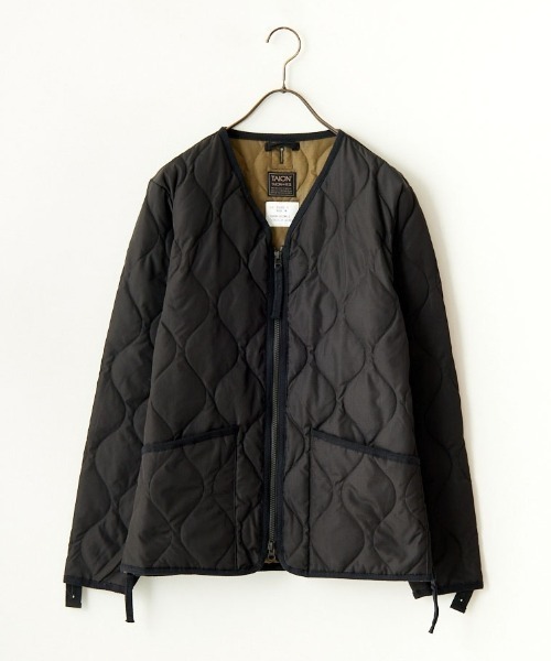 TAION CITY LINE キルティング ダウンジャケット オリーブ M TAION