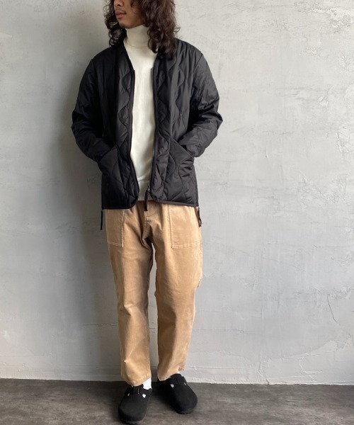 TAION（タイオン）の「【WEB限定】[TAION/タイオン] MILITARY Vネック キルティングダウンジャケット（ダウンジャケット/コート・レディース・ブラック/オリーブ/モカ・XL/L/M）」の5枚目の写真