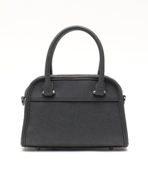 DEVICE（デバイス）の「【DEVICE GAL】Heart Tease 3連チャーム付き ヴィンテージライク 2way ラウンドミニボストンバッグ（ボストンバッグ・レディース・シルバー/ブラック/ダークブラウン・FREE）」の13枚目の写真