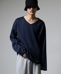 revertical（リバーティカル）の「裾ドローコード付きVネックT（Tシャツ/カットソー）」