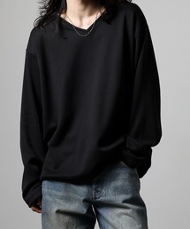 revertical（リバーティカル）の「裾ドローコード付きVネックT（Tシャツ/カットソー）」