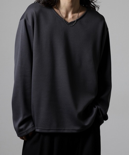 revertical（リバーティカル）の「裾ドローコード付きVネックT（Tシャツ/カットソー・メンズ・チャコール/ブラック/ブルー/ホワイト/ネイビー・L/M）」の16枚目の写真