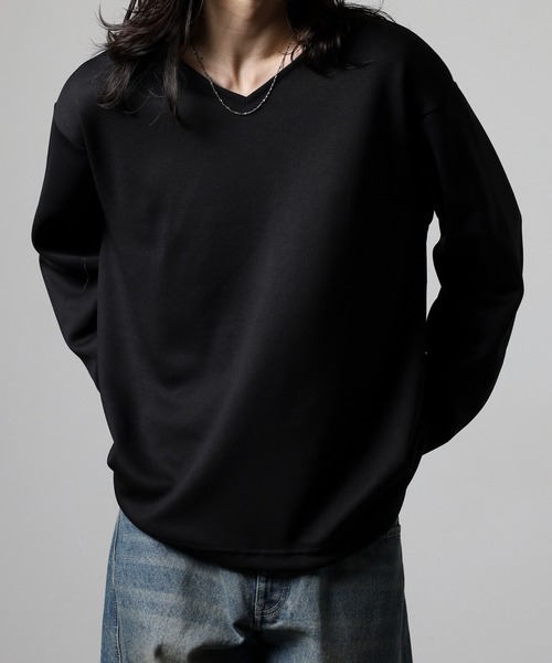 revertical（リバーティカル）の「裾ドローコード付きVネックT（Tシャツ/カットソー・メンズ・チャコール/ブラック/ブルー/ホワイト/ネイビー・L/M）」の10枚目の写真