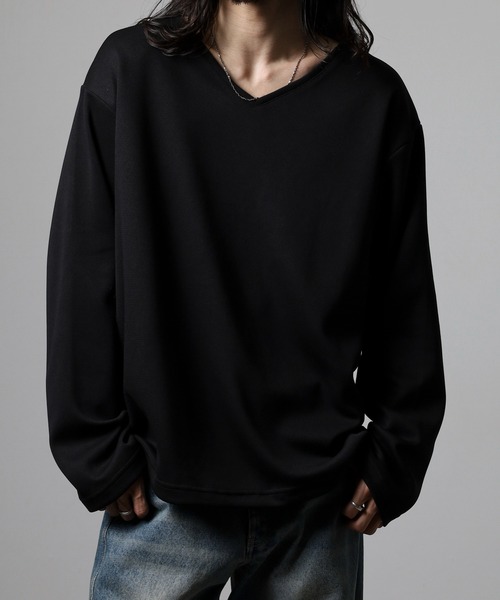 revertical（リバーティカル）の「裾ドローコード付きVネックT（Tシャツ/カットソー・メンズ・チャコール/ブラック/ブルー/ホワイト/ネイビー・L/M）」の12枚目の写真