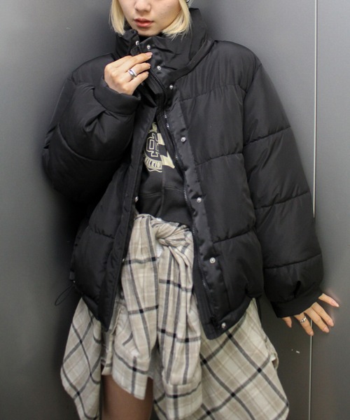 SpRay（スプレイ）の「フード取り外しエコダウン（ダウンジャケット/コート・レディース・オフホワイト/ブラック・FREE）」の9枚目の写真