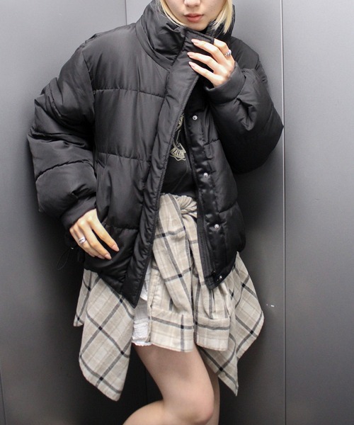 SpRay（スプレイ）の「フード取り外しエコダウン（ダウンジャケット/コート・レディース・オフホワイト/ブラック・FREE）」の12枚目の写真