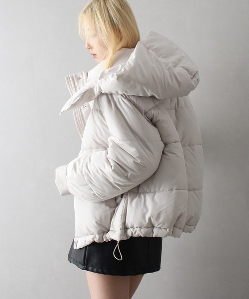 SpRay（スプレイ）の「フード取り外しエコダウン（ダウンジャケット/コート・レディース・オフホワイト/ブラック・FREE）」の17枚目の写真