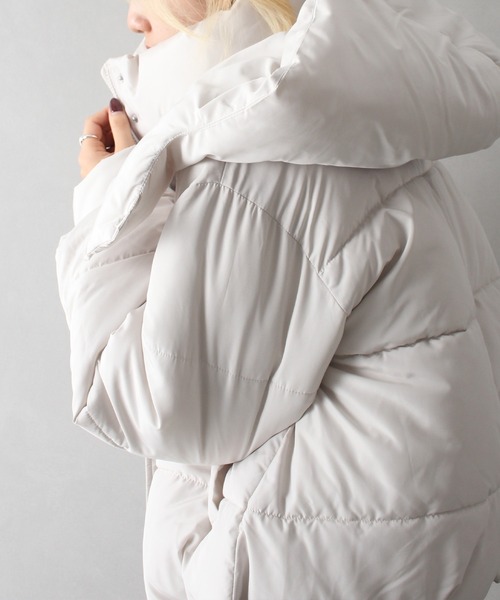 SpRay（スプレイ）の「フード取り外しエコダウン（ダウンジャケット/コート・レディース・オフホワイト/ブラック・FREE）」の19枚目の写真