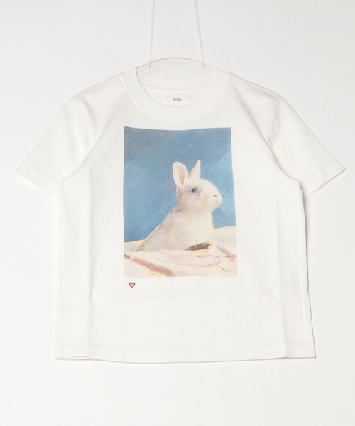 G.V.G.V.（ジーヴィージーヴィー）の「SKY BLUE IN RABBIT TEE（Tシャツ/カットソー・レディース・ホワイト・M/S）」の10枚目の写真