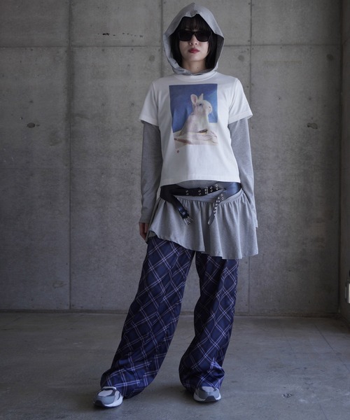 G.V.G.V.（ジーヴィージーヴィー）の「SKY BLUE IN RABBIT TEE（Tシャツ/カットソー・レディース・ホワイト・M/S）」の15枚目の写真