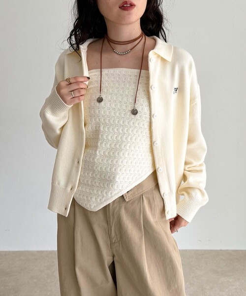 fredy emue（フレディエミュ）の「ビンテージ風マルチチョーカー（チョーカー・レディース・ブラウン・FREE）」の5枚目の写真