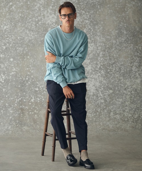 THEOREM(セオレム)の「mp14225- Turn up TR Tapered Pants テーパードスラックス パンツ(TRM25-P021A)(スラックス・メンズ・グレー/ブラック系その他/ネイビー・S/M/L/XL)」の8枚目の写真