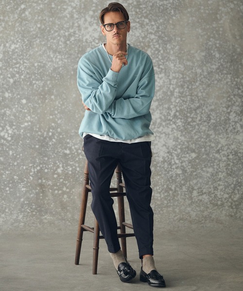 THEOREM(セオレム)の「mp14225- Turn up TR Tapered Pants テーパードスラックス パンツ(TRM25-P021A)(スラックス・メンズ・グレー/ブラック系その他/ネイビー・S/M/L/XL)」の9枚目の写真