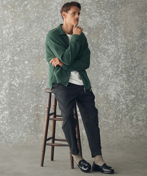 THEOREM(セオレム)の「mp14225- Turn up TR Tapered Pants テーパードスラックス パンツ(TRM25-P021A)(スラックス・メンズ・グレー/ブラック系その他/ネイビー・S/M/L/XL)」の13枚目の写真