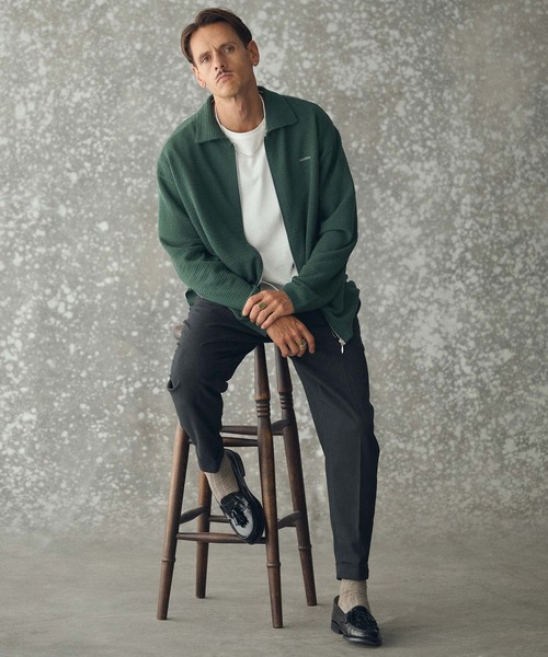THEOREM(セオレム)の「mp14225- Turn up TR Tapered Pants テーパードスラックス パンツ(TRM25-P021A)(スラックス・メンズ・グレー/ブラック系その他/ネイビー・S/M/L/XL)」の14枚目の写真