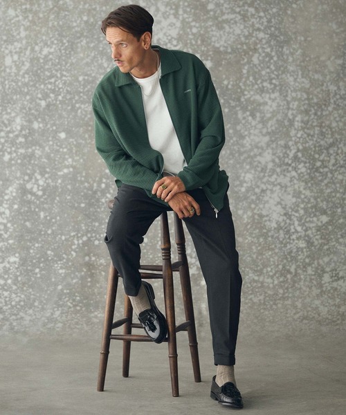 THEOREM(セオレム)の「mp14225- Turn up TR Tapered Pants テーパードスラックス パンツ(TRM25-P021A)(スラックス・メンズ・グレー/ブラック系その他/ネイビー・S/M/L/XL)」の15枚目の写真