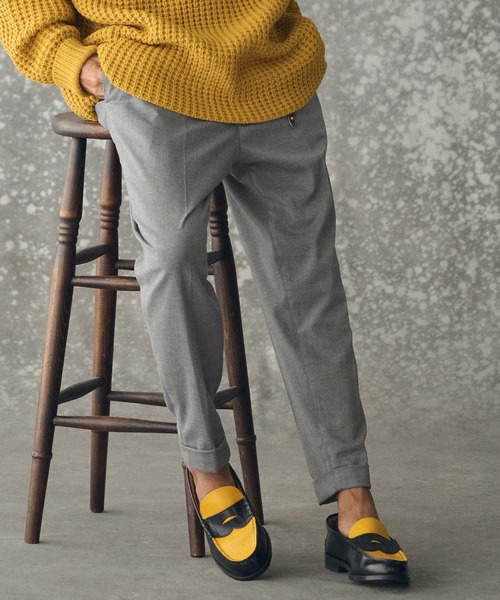 THEOREM(セオレム)の「mp14225- Turn up TR Tapered Pants テーパードスラックス パンツ(TRM25-P021A)(スラックス・メンズ・グレー/ブラック系その他/ネイビー・S/M/L/XL)」の16枚目の写真