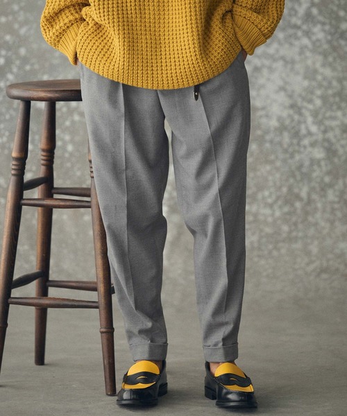 THEOREM(セオレム)の「mp14225- Turn up TR Tapered Pants テーパードスラックス パンツ(TRM25-P021A)(スラックス・メンズ・グレー/ブラック系その他/ネイビー・S/M/L/XL)」の17枚目の写真