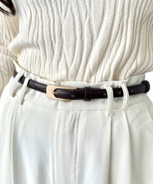 LOVALOT | フェイクレザーシンプル細ベルト(ベルト)