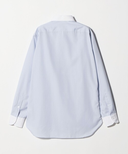 UNITED ARROWS(ユナイテッドアローズ)の「イージーケア AG グレンプレイド セミワイド クレリックカラーシャツ 抗菌防臭(ビジネスシャツ・メンズ・ライトグレー・41cm/38cm/39cm/40cm)」の3枚目の写真