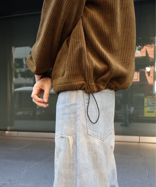 many men many mind（メニーメンメニーマインド）の「MANYMENMANYMINDS / 裏ボアジャガードZIPパーカー（パーカー・メンズ・ブラック/カーキ・MEDIUM/LARGE）」の7枚目の写真